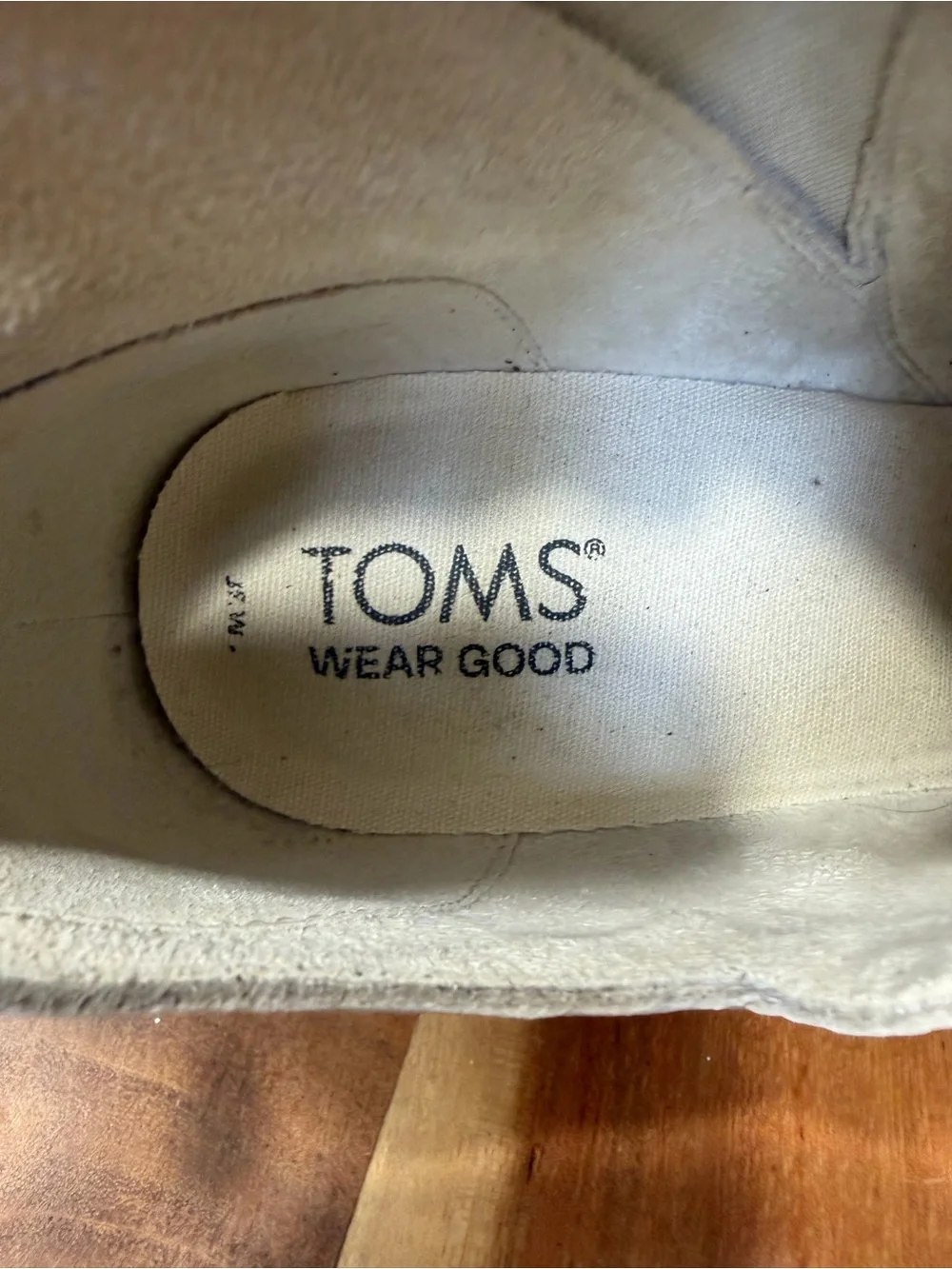 TOMS 2010s Classic Marta White Leather Wedge Booties Size 7